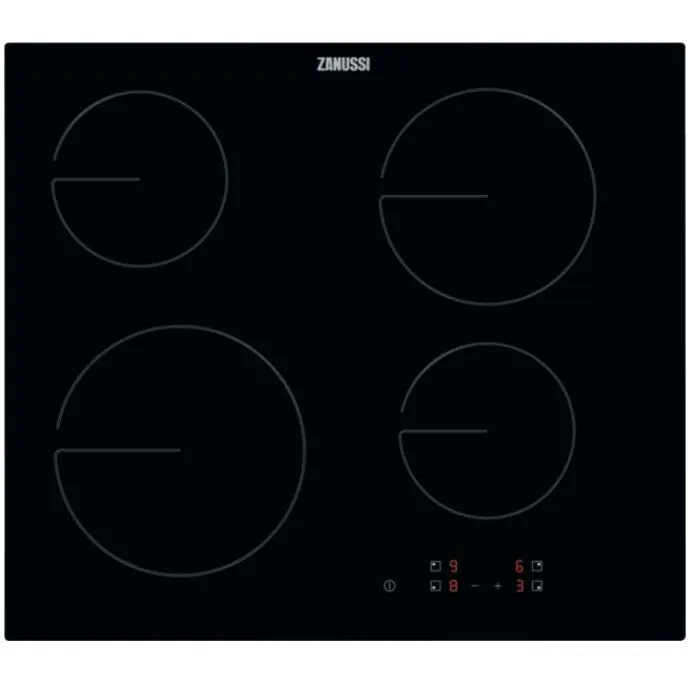 Zanussi ZHRN641K 60cm 4 Zone Ceramic Hob,Black