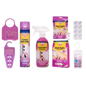 Zero In Clothes Moth Killer - Spray /  Balls / Powder / Traps