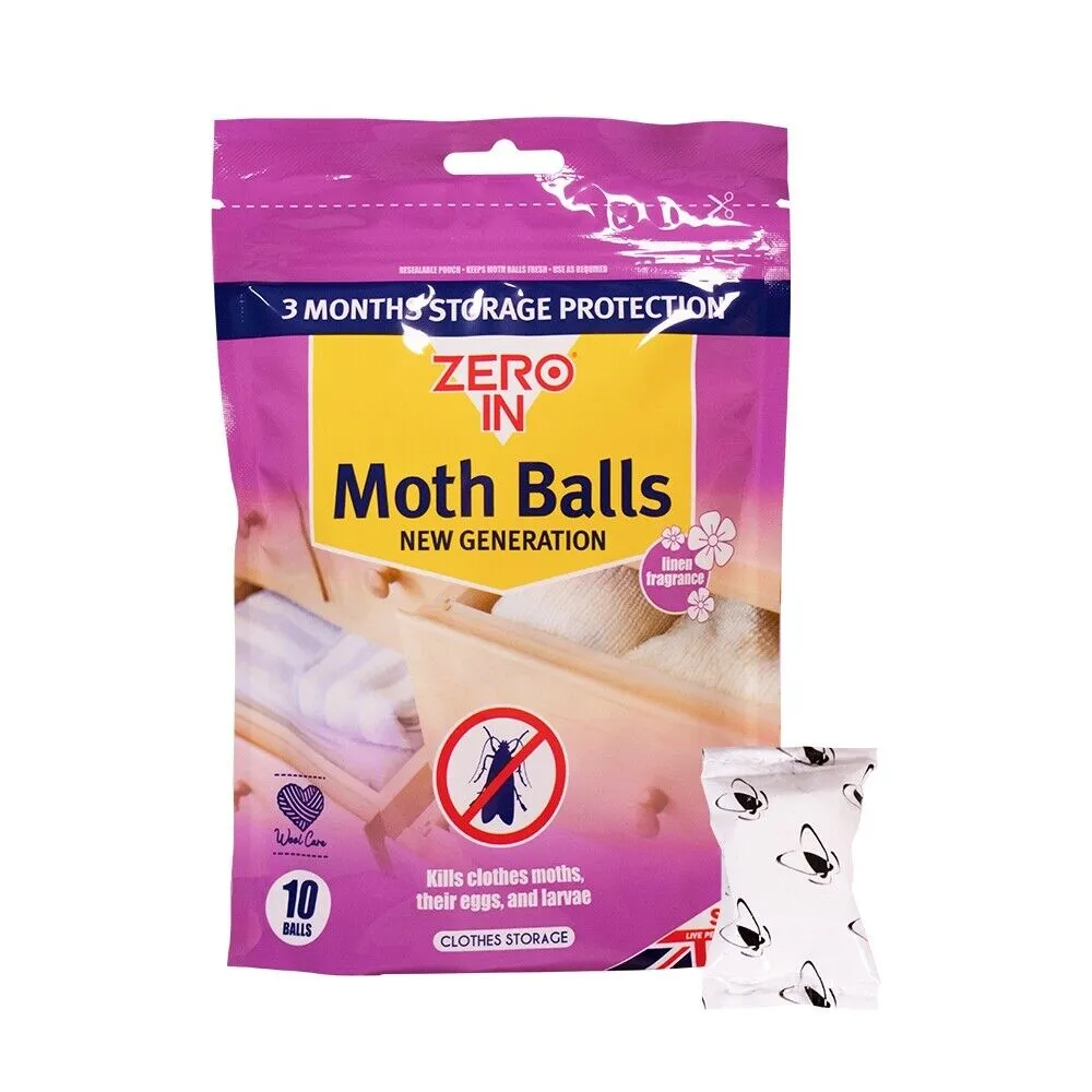 Zero In Clothes Moth Killer - Spray /  Balls / Powder / Traps